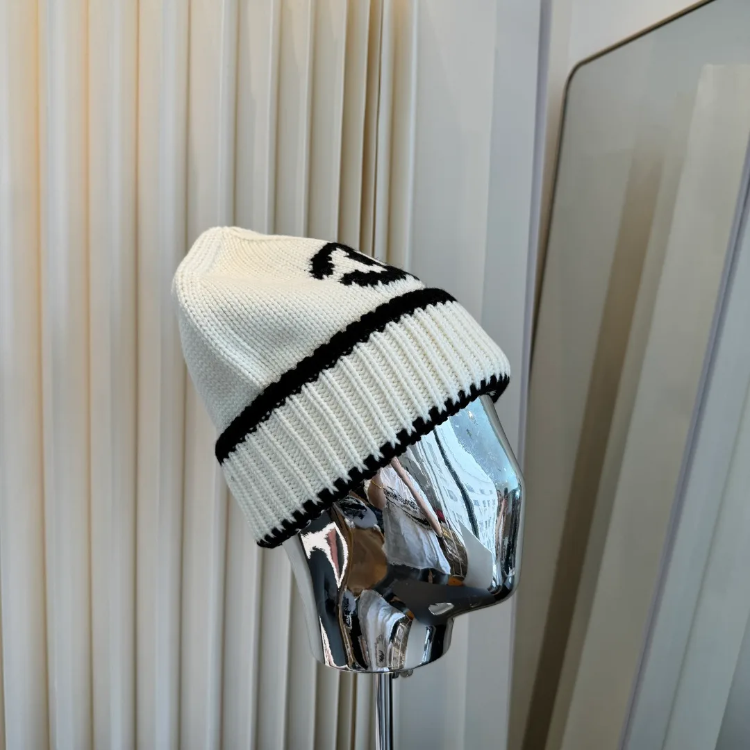 Chanel Knit Beanie in Cream · view 2