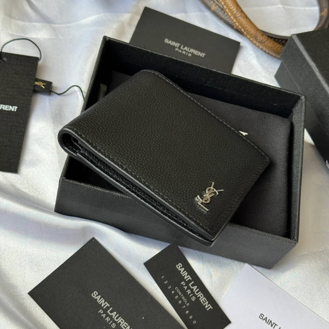 Saint Laurent Bifold Wallet in Black · view 4