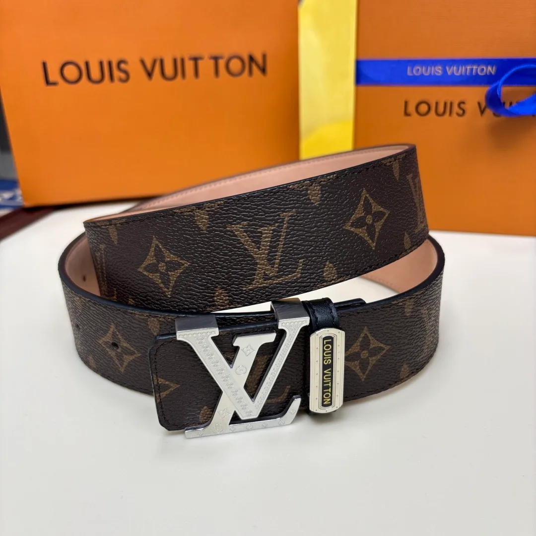 Louis Vuitton LV Monogram Belt in Brown · view 2