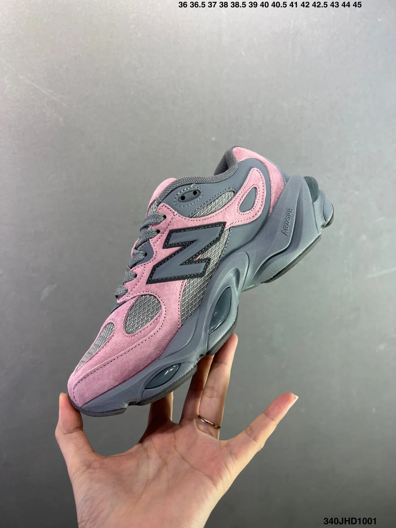 New Balance Panelled Sneakers in Pink · view 3