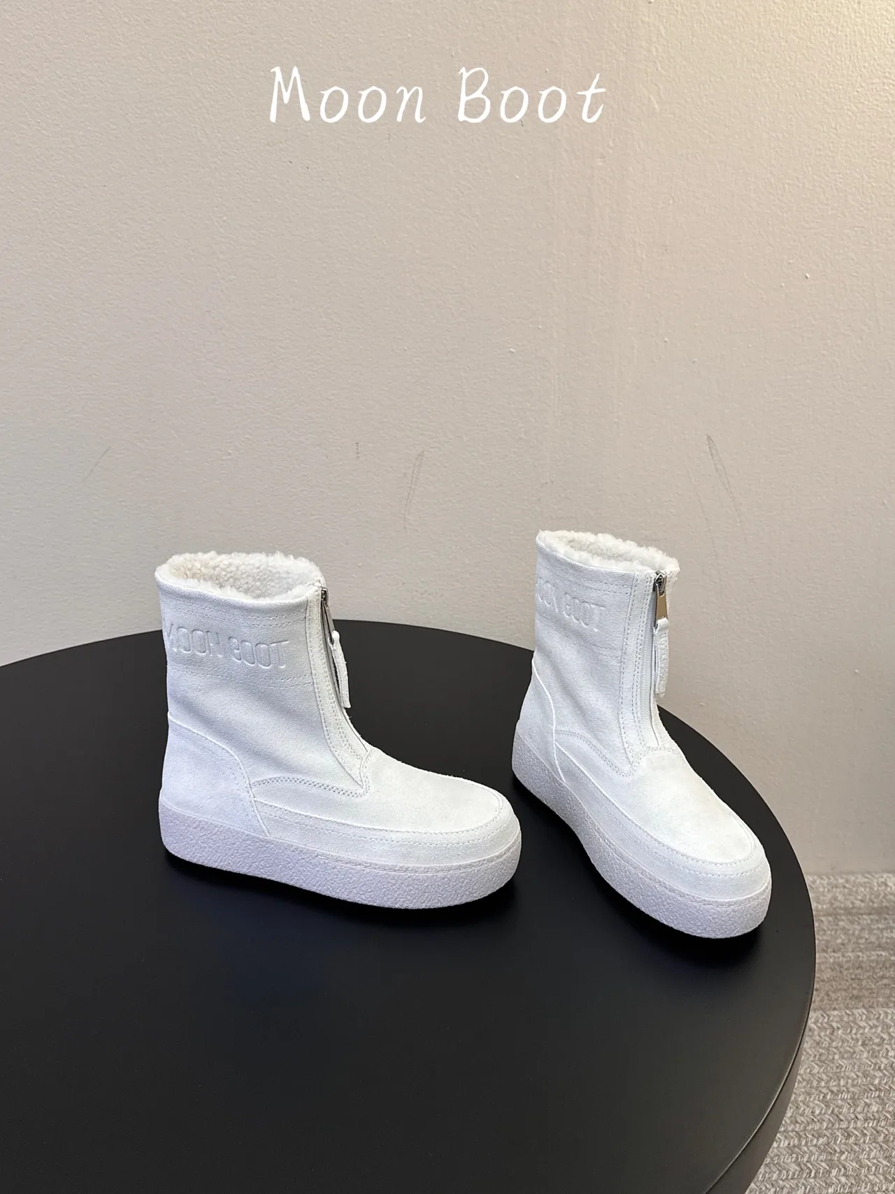 Moon Boot Ankle Boots in White · view 4