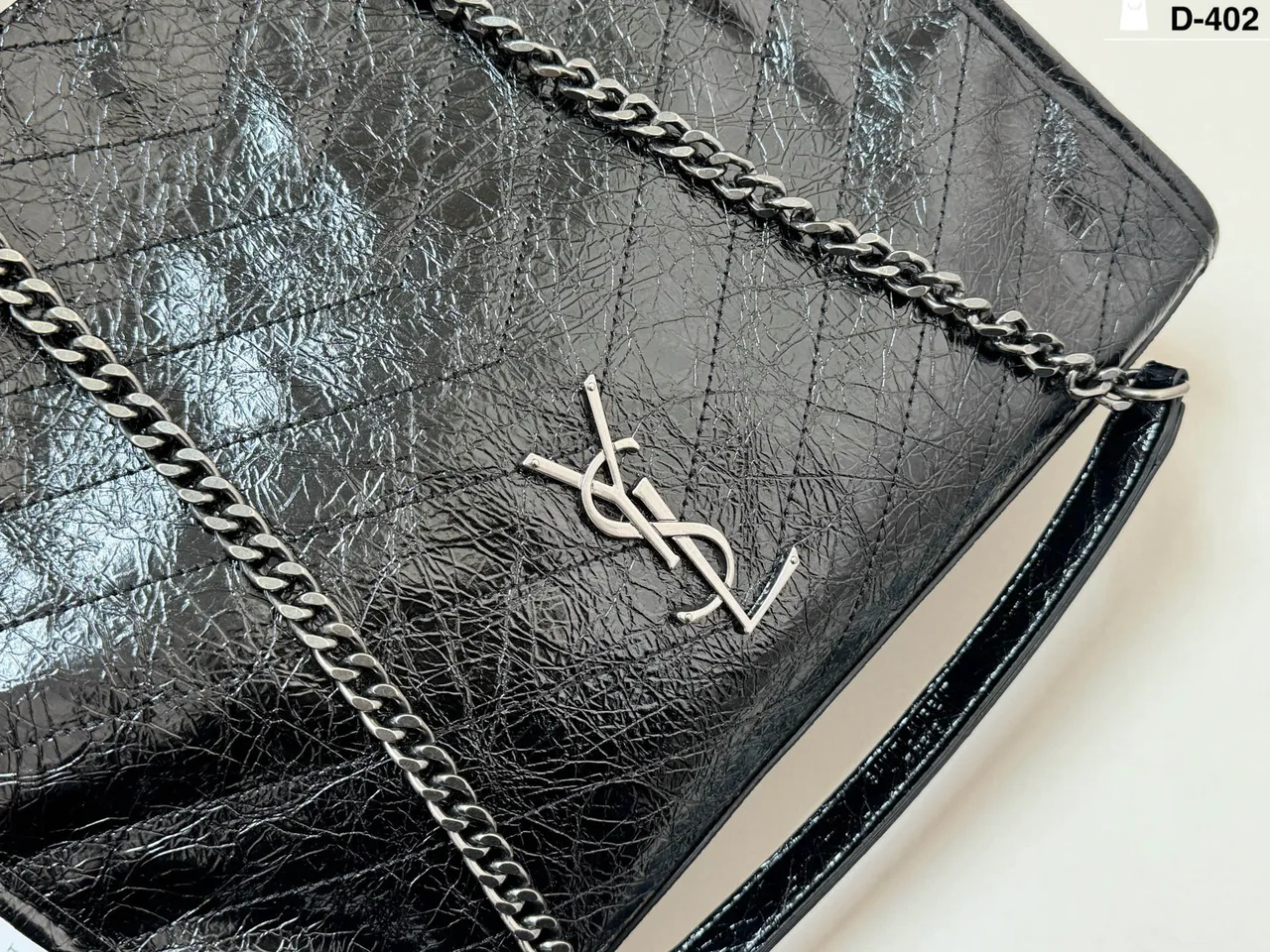 Saint Laurent Sheepskin Crossbody Bag in Black · view 6