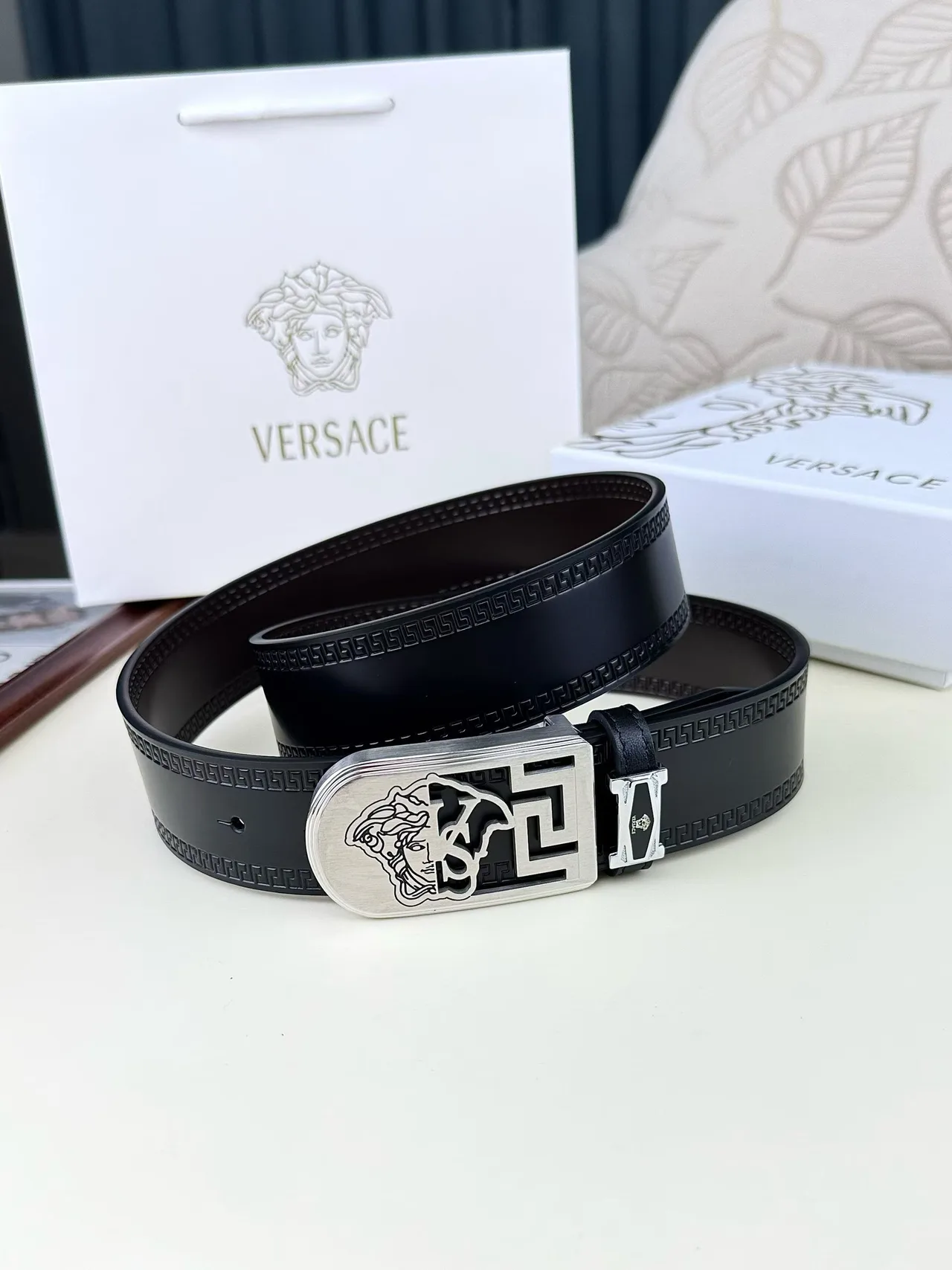 Versace Belt in Black · view 2