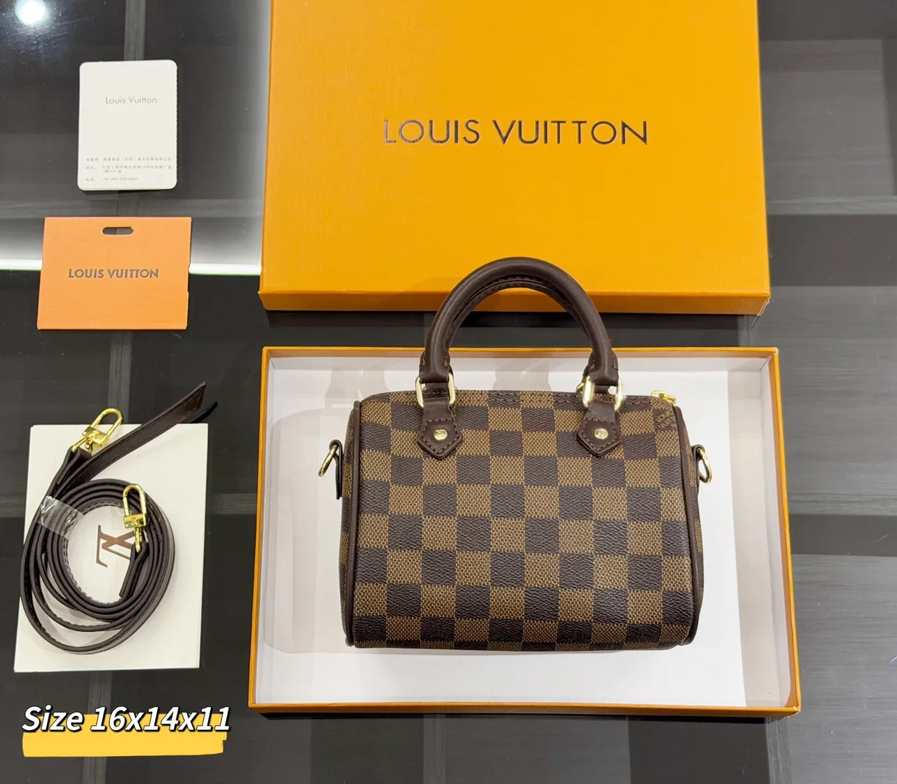 Louis Vuitton Alma Bag in Brown / White / Beige / Yellow · view 4
