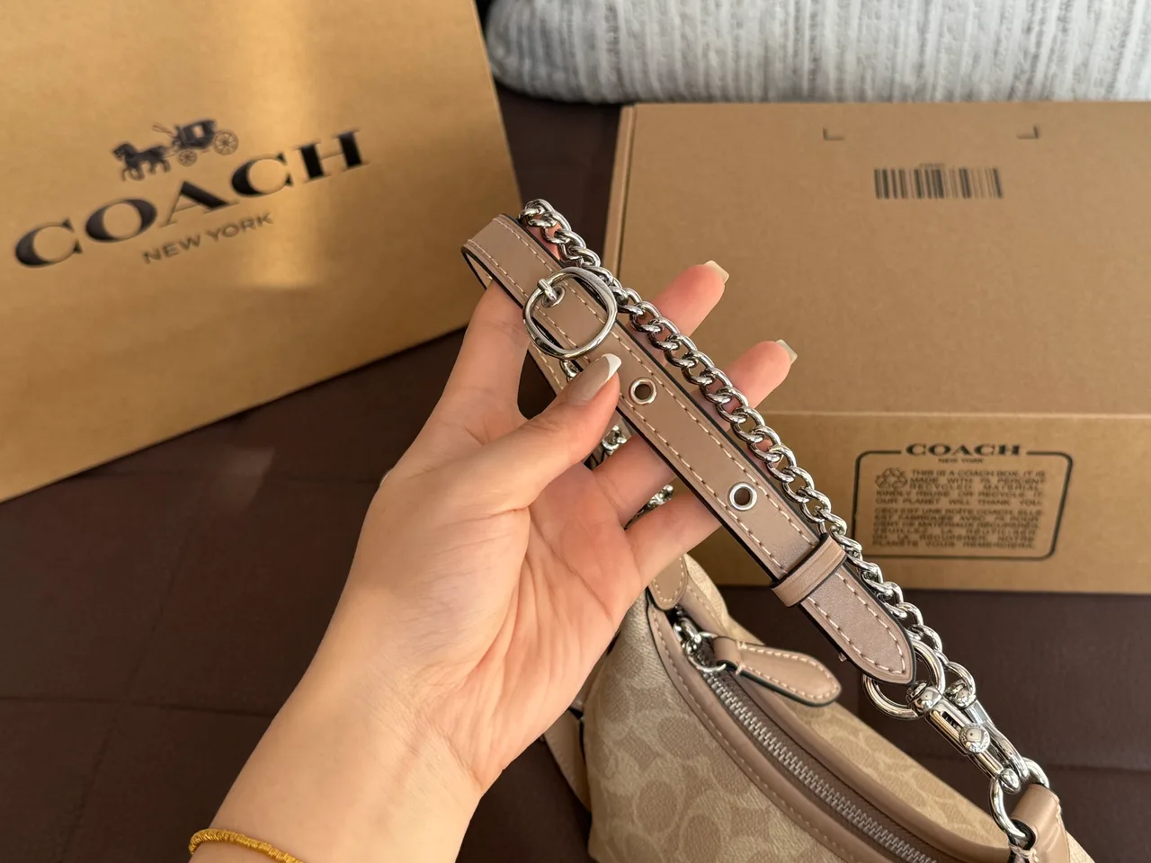Coach Hobo Bag in Beige · view 6