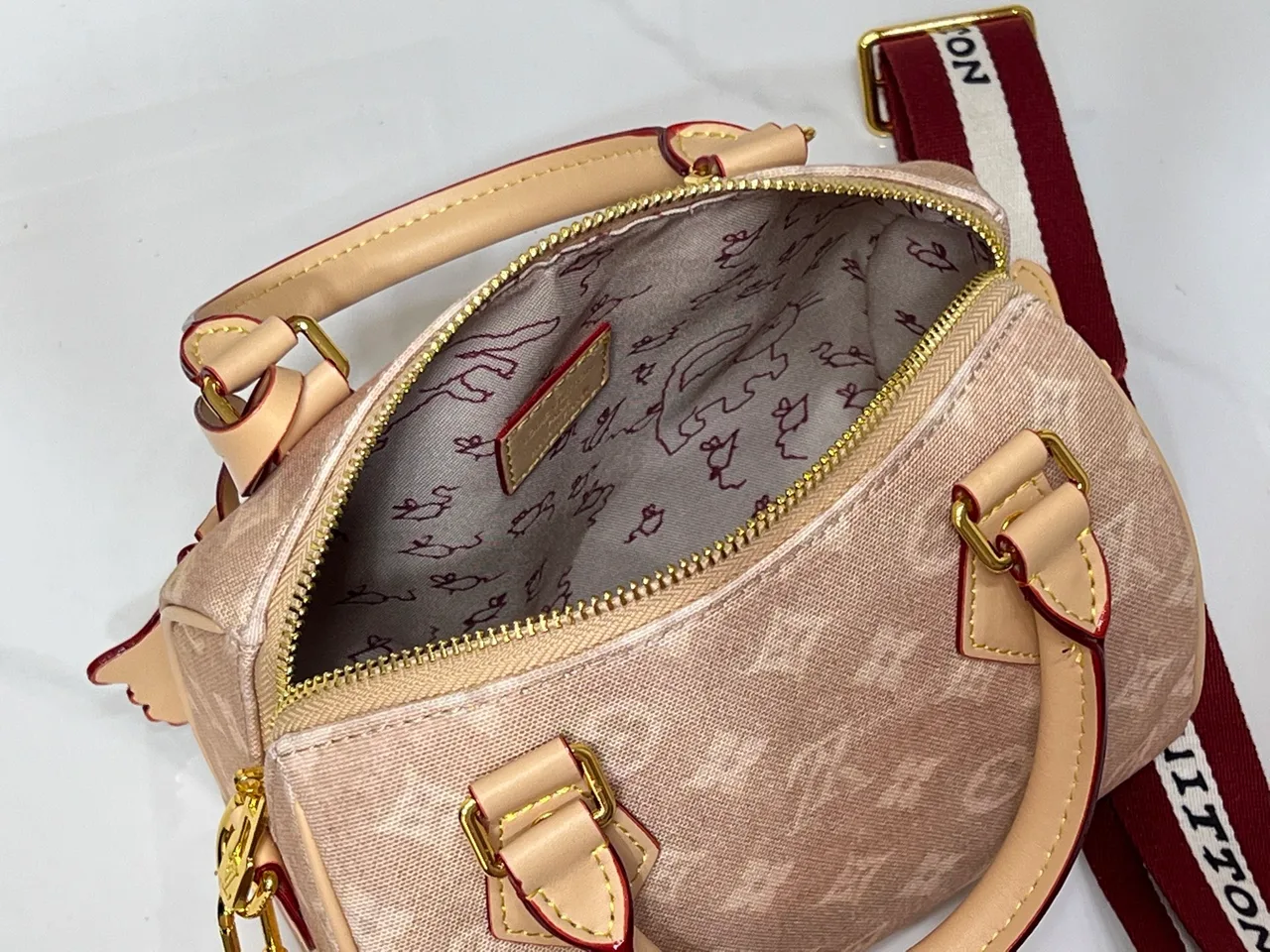 Louis Vuitton Speedy 20 Canvas Speedy Handbag in Beige · view 8