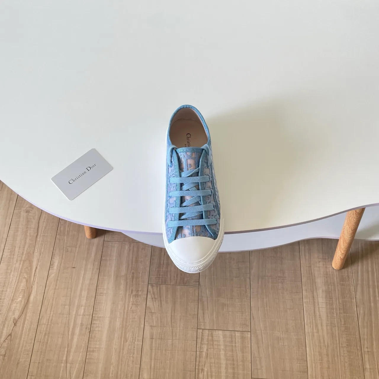 Dior Leather Sneakers in Blue · view 6