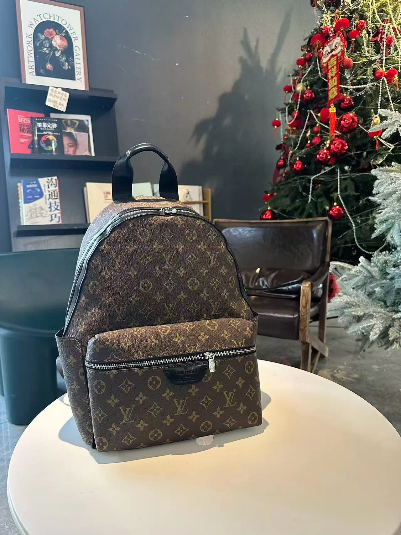 Louis Vuitton Monogram Backpack in Brown / Black · view 8