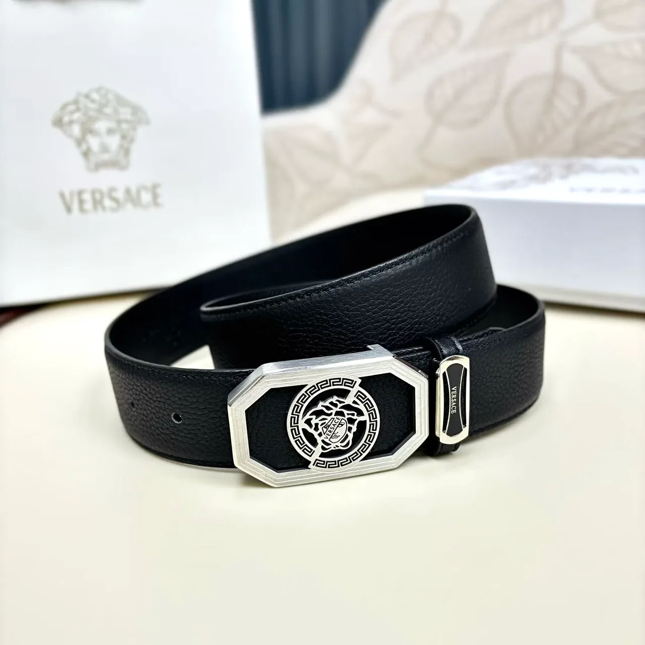 Versace Belt in Black · view 1