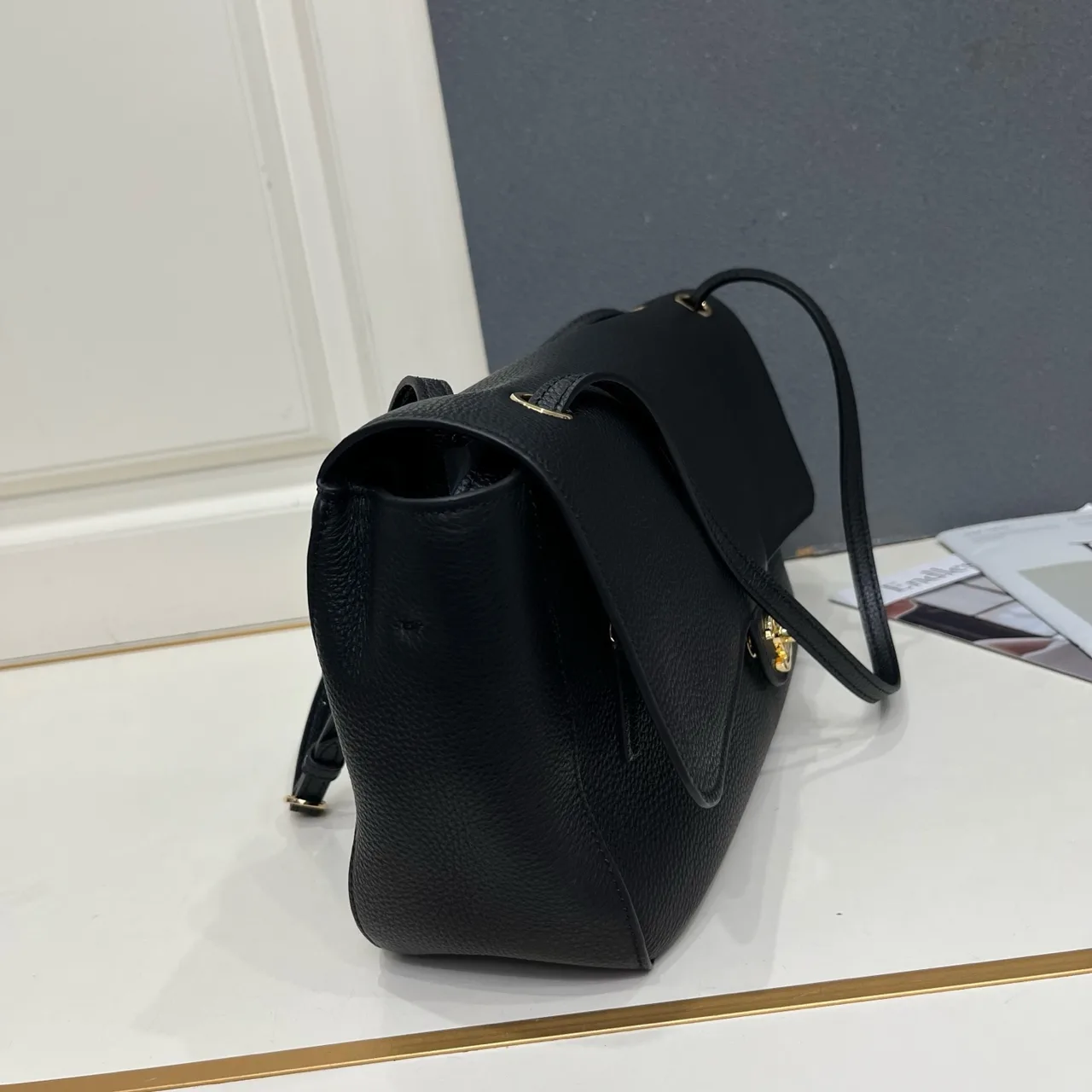 Chanel Smooth Handbag in Black · view 3