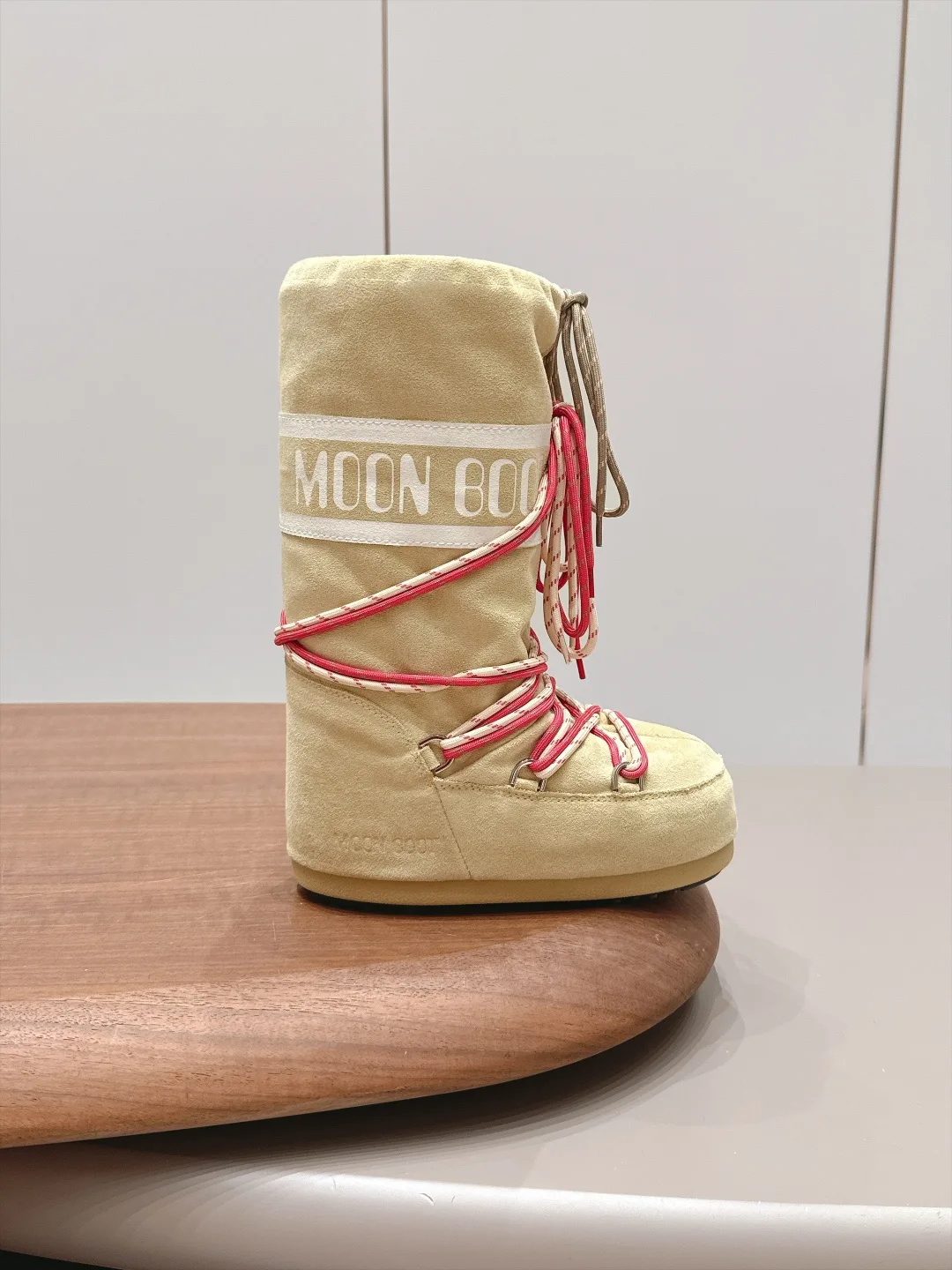 Moon Boot Round-Toe Snow Boots in Beige · view 5