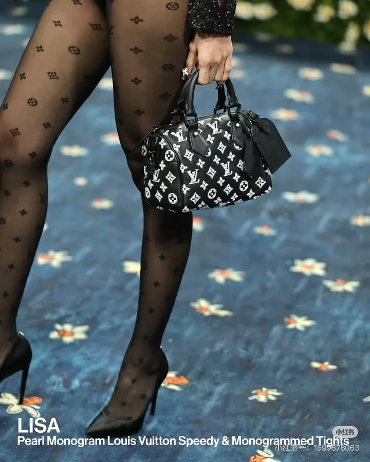 Louis Vuitton Pearl-monogram Speedy handbag in Yellow / Blue / Black · view 6