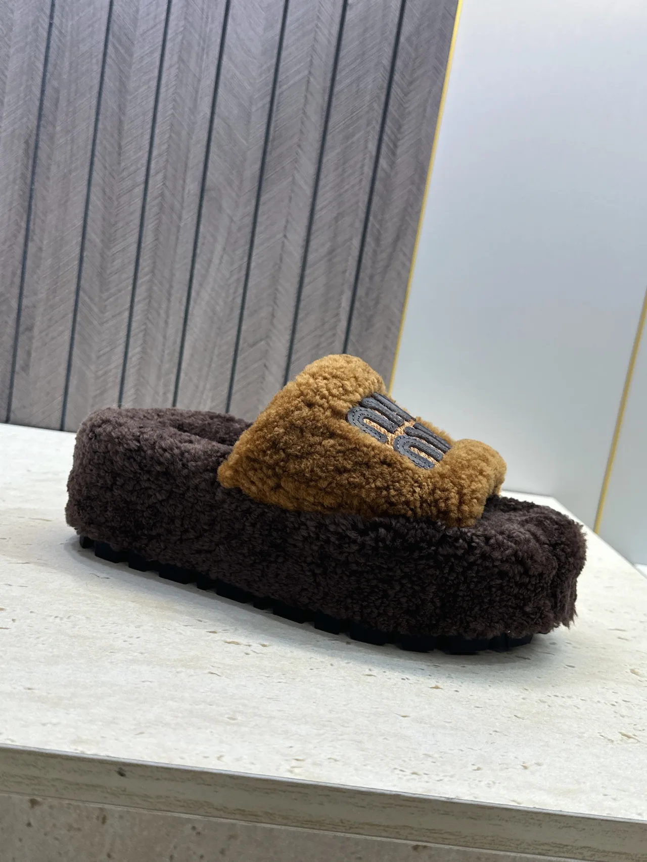 Miu Miu Slippers in Brown · view 7