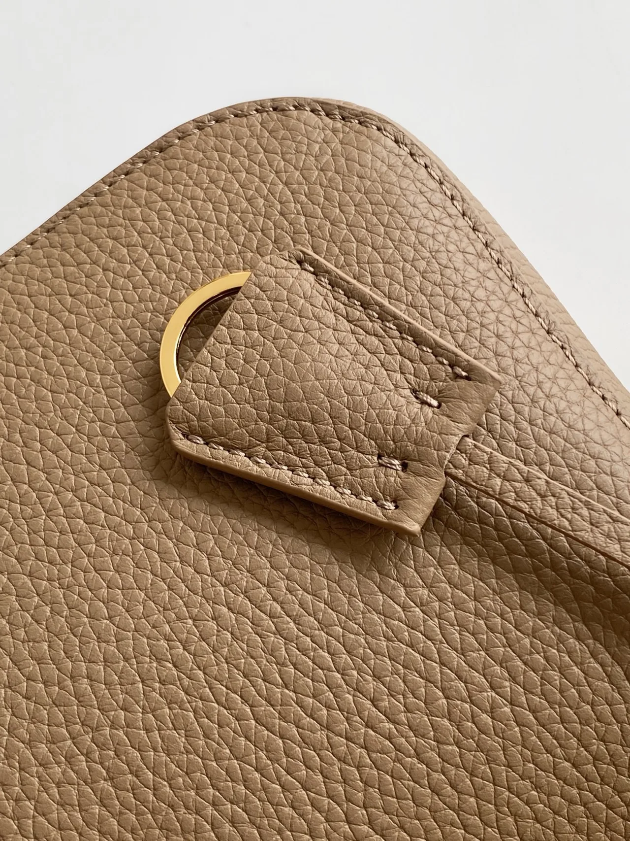 Prada Calfskin Zip Shoulder Bag in Grey · view 7
