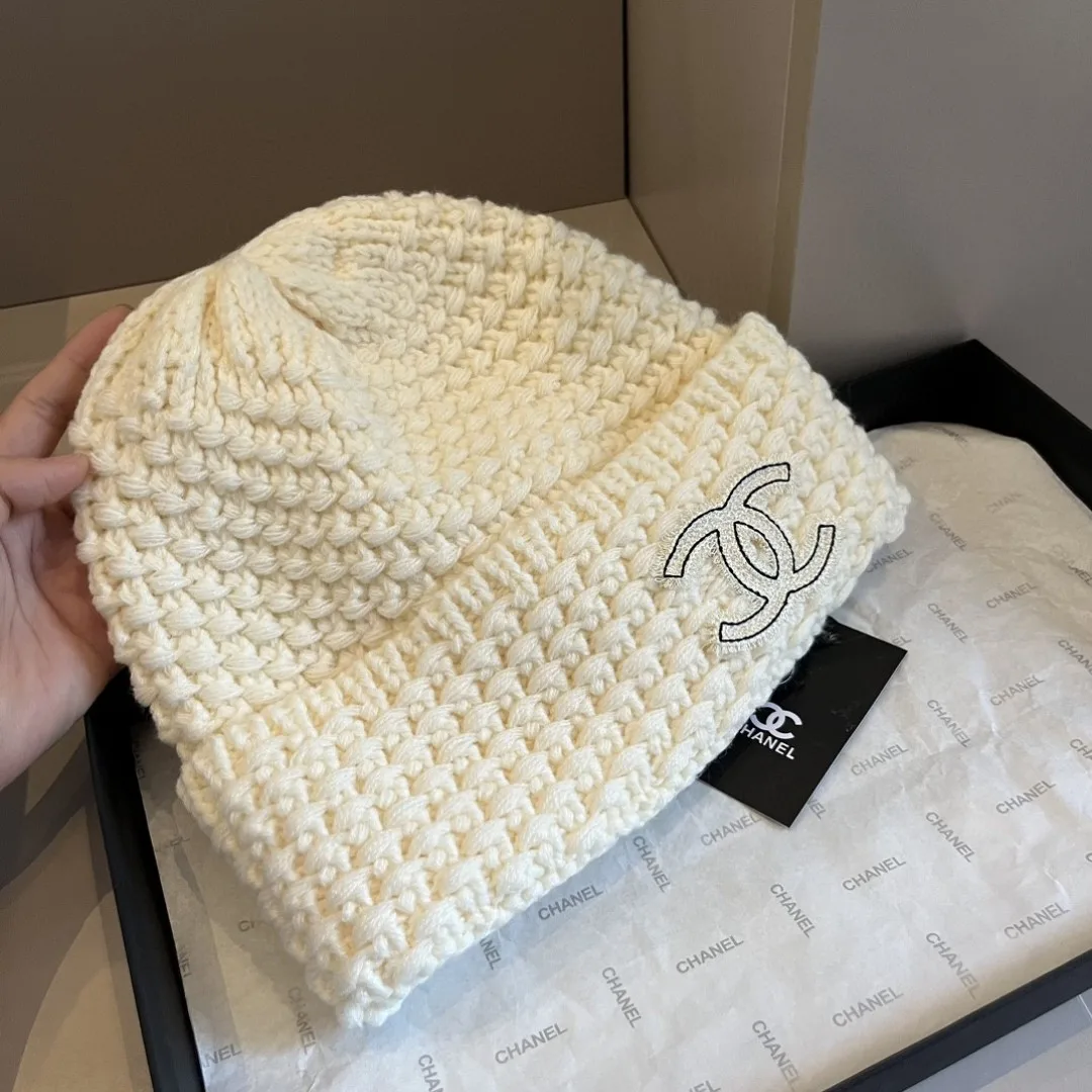 Chanel Beanie in White · view 6