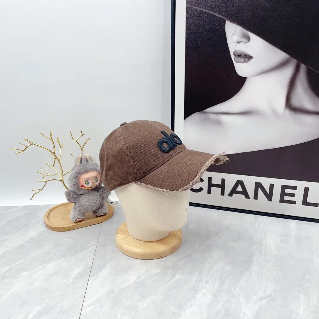 Alo Embroidered Baseball Cap in Brown · view 3