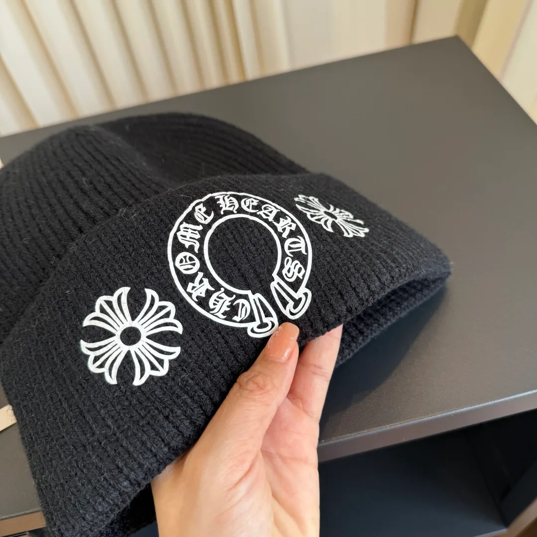 Chrome Hearts Embroidered Knit Beanie in Black · view 7