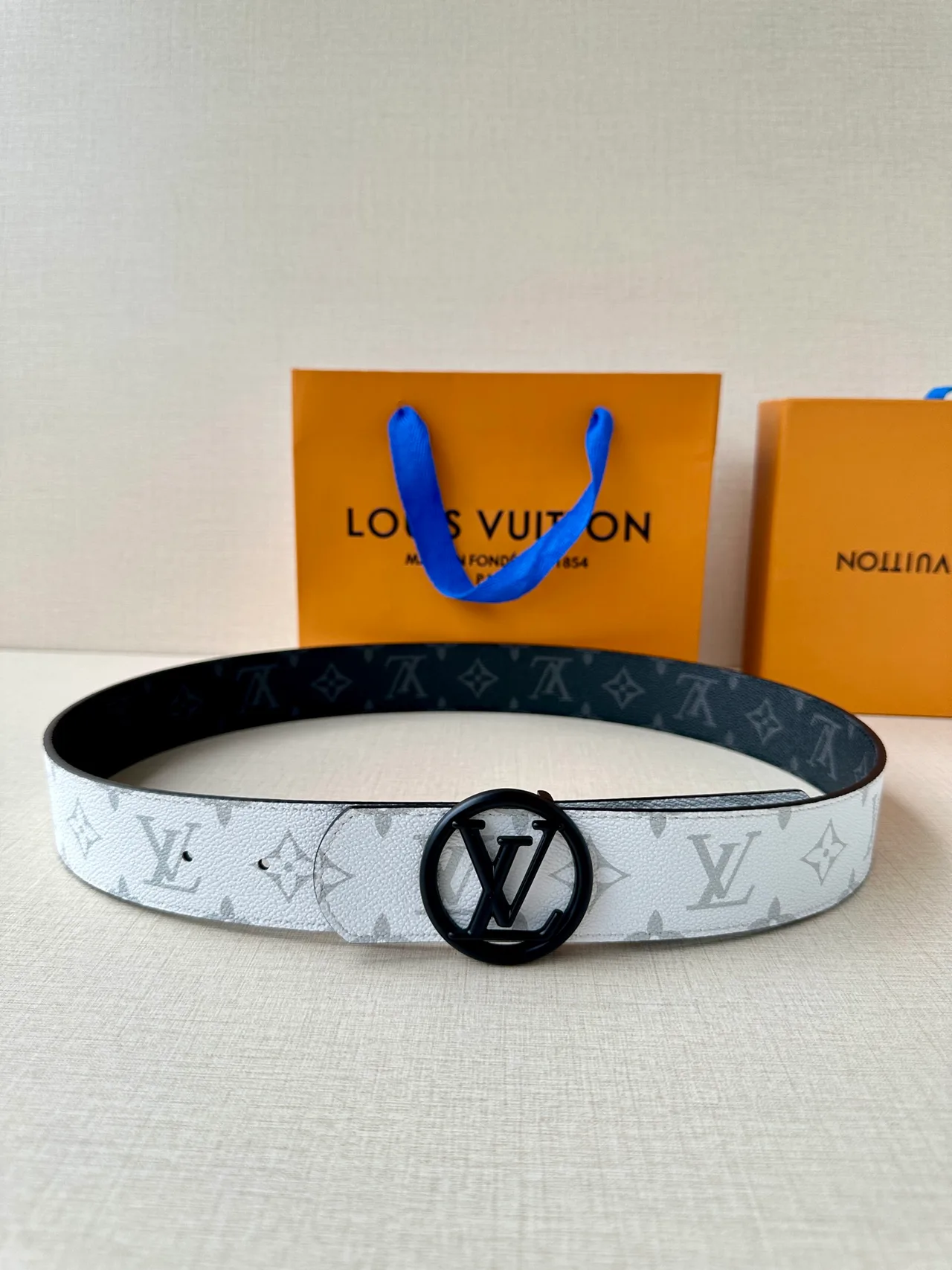 Louis Vuitton Canvas Belt in White · view 2