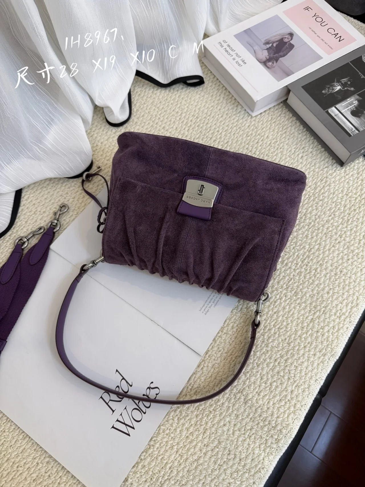 Marc Jacobs Cowhide Clutch in Purple · view 1