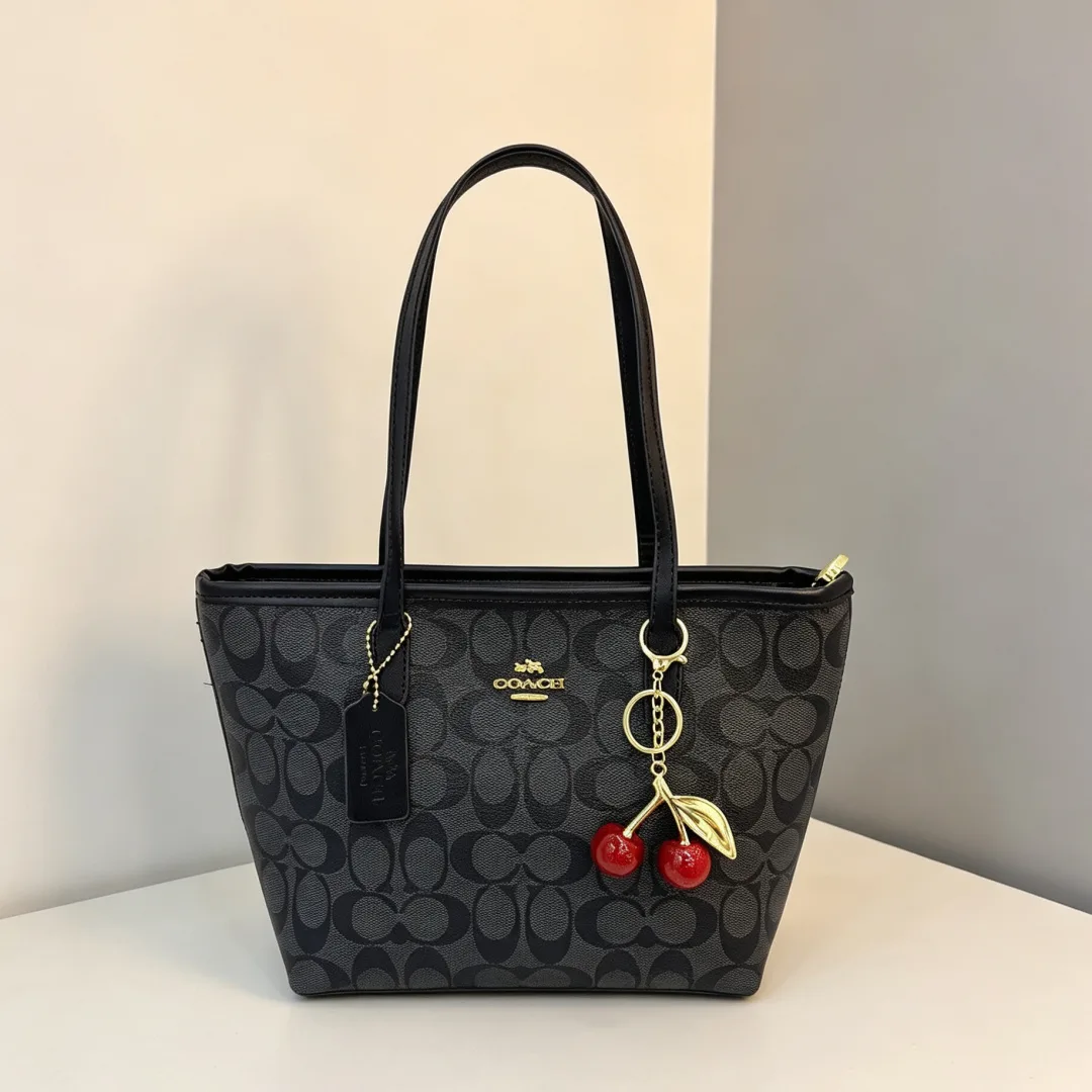 Coach 3293 Tote in Brown & White & Grey & Beige & Pink · view 3