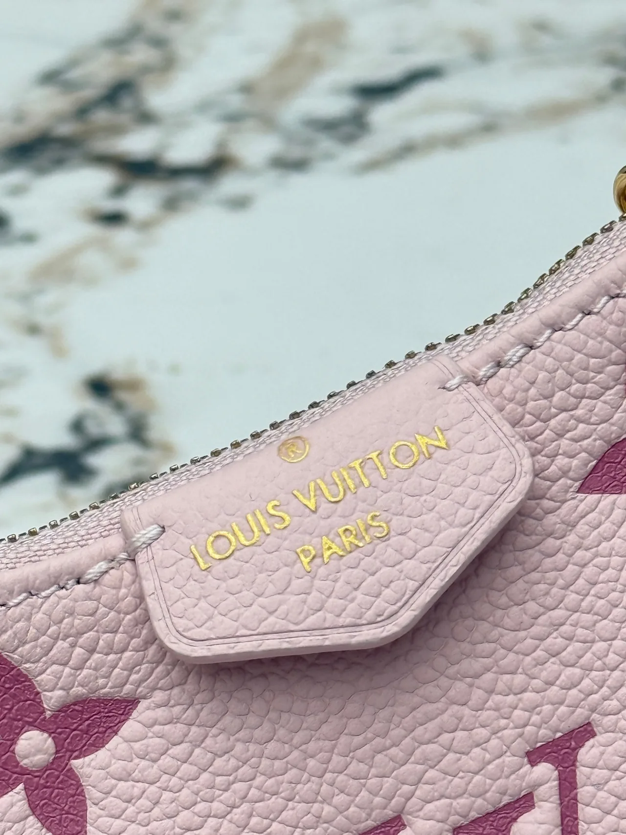 Louis Vuitton Leather Monogram Crossbody Bag in Pink · view 5