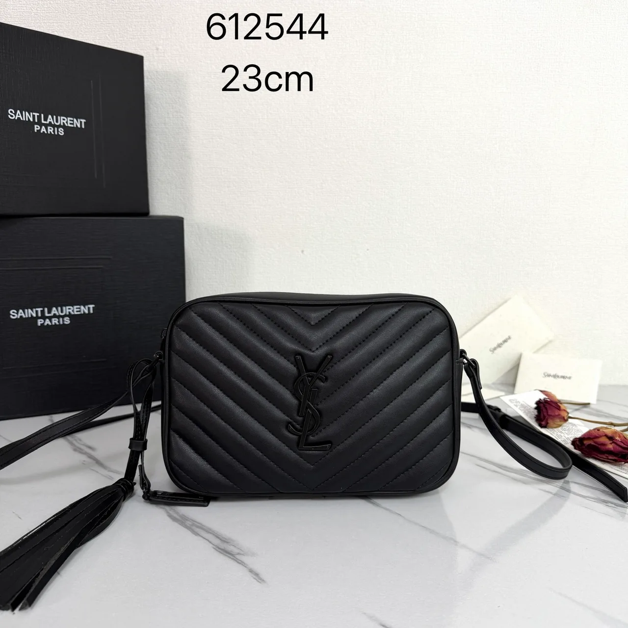 Saint Laurent Quilted Handbag in Black · view 1