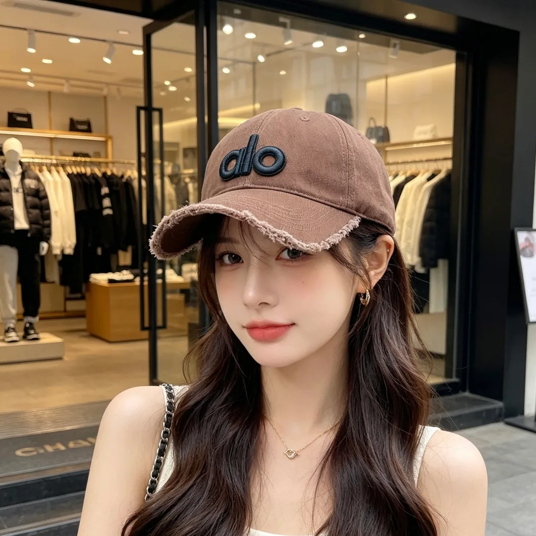 Alo Embroidered Baseball Cap in Brown · view 2