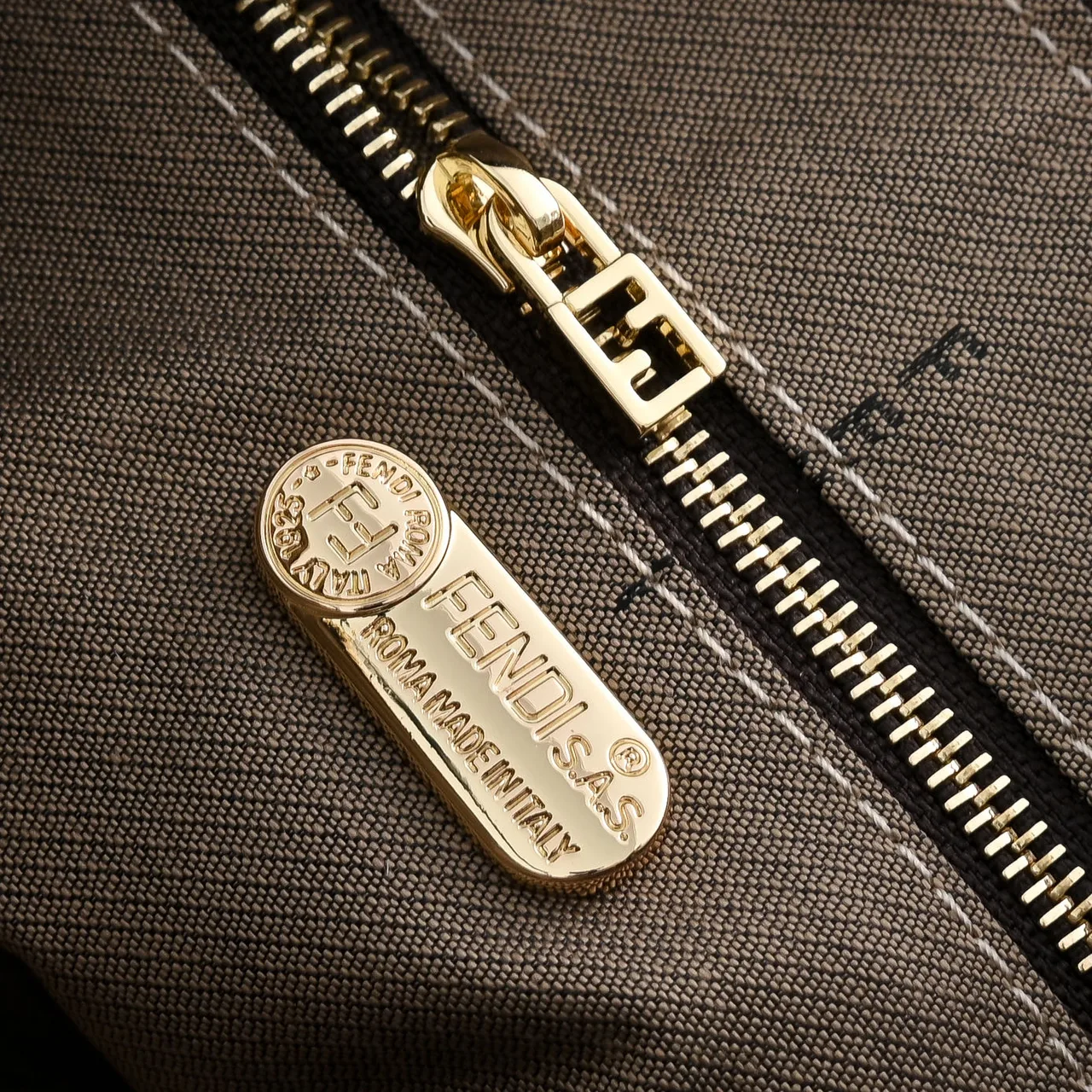 Fendi Canvas Hobo Bag in Brown · view 6