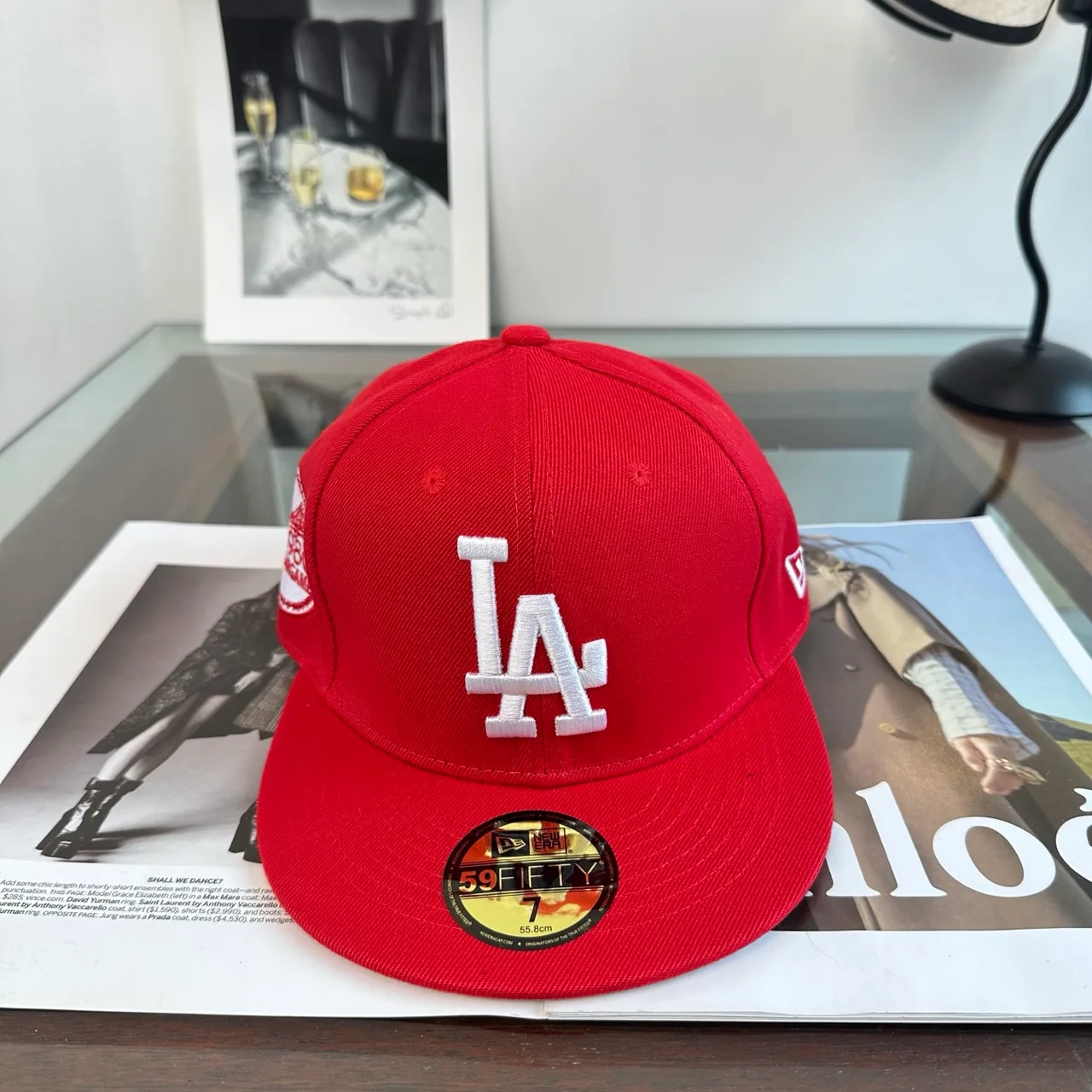 New Era LA fitted graphic cap in Blue & Yellow & Red & Black & White · view 2