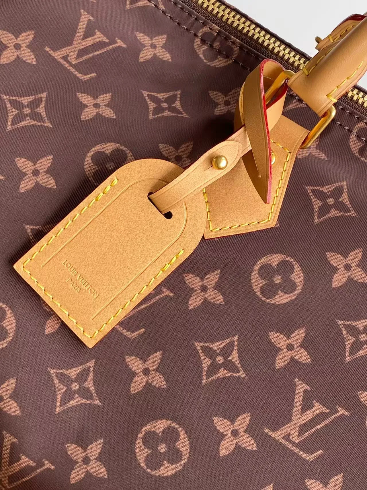 Louis Vuitton Canvas Monogram Glossy Duffel Bag in Brown · view 6