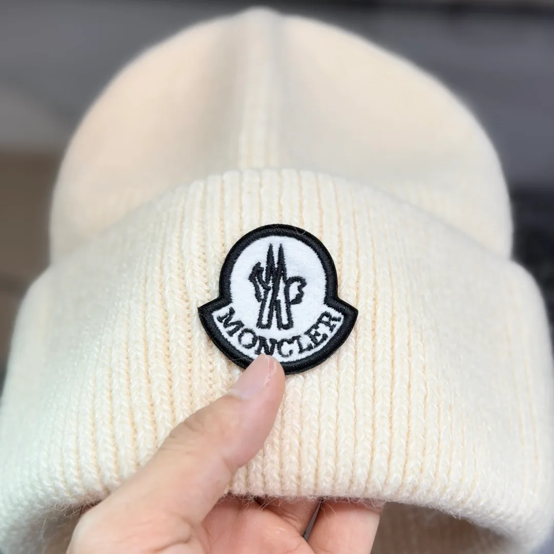Moncler Beanie in White · view 6