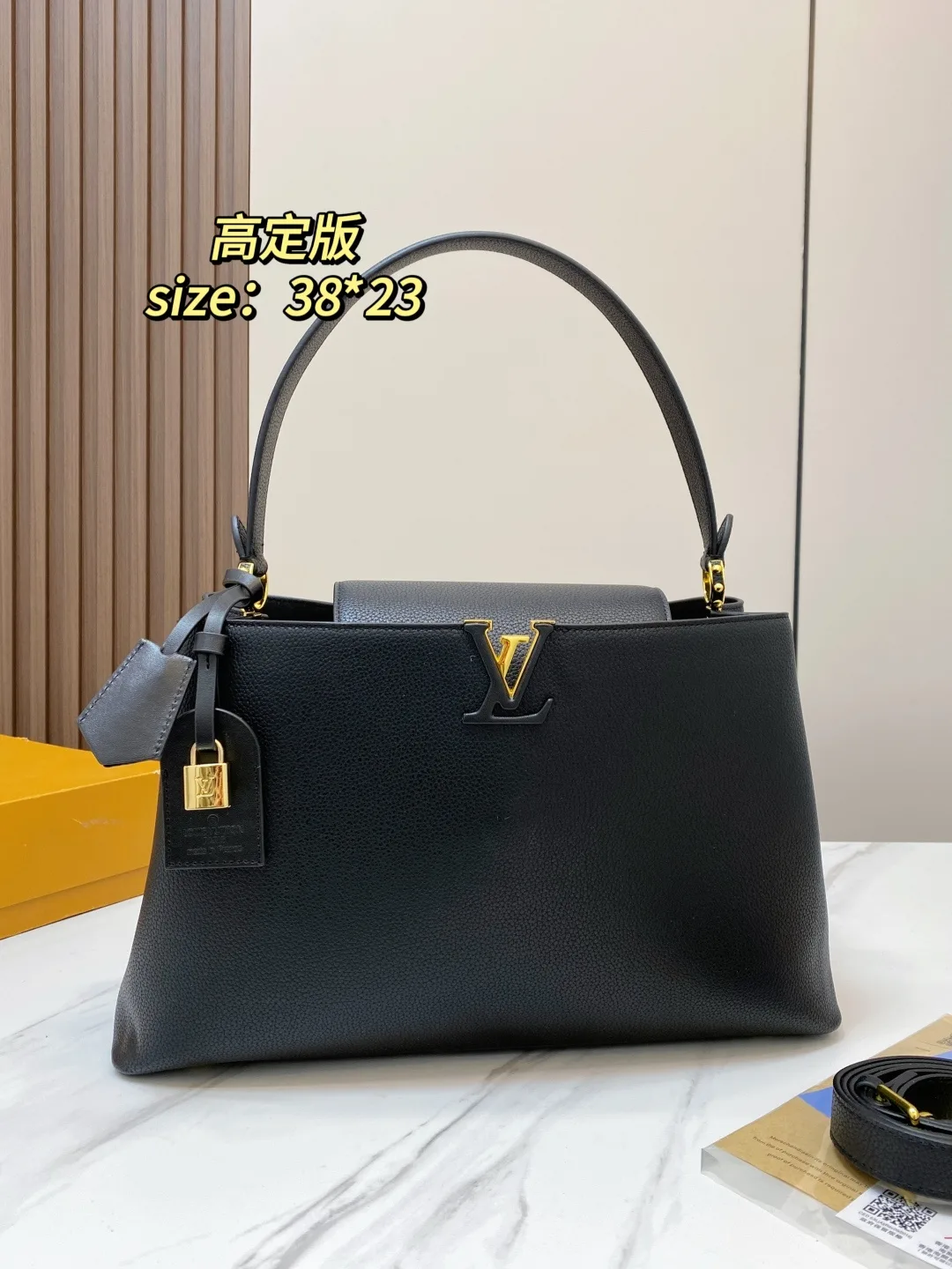 Louis Vuitton Capucines Bag in Black · view 1
