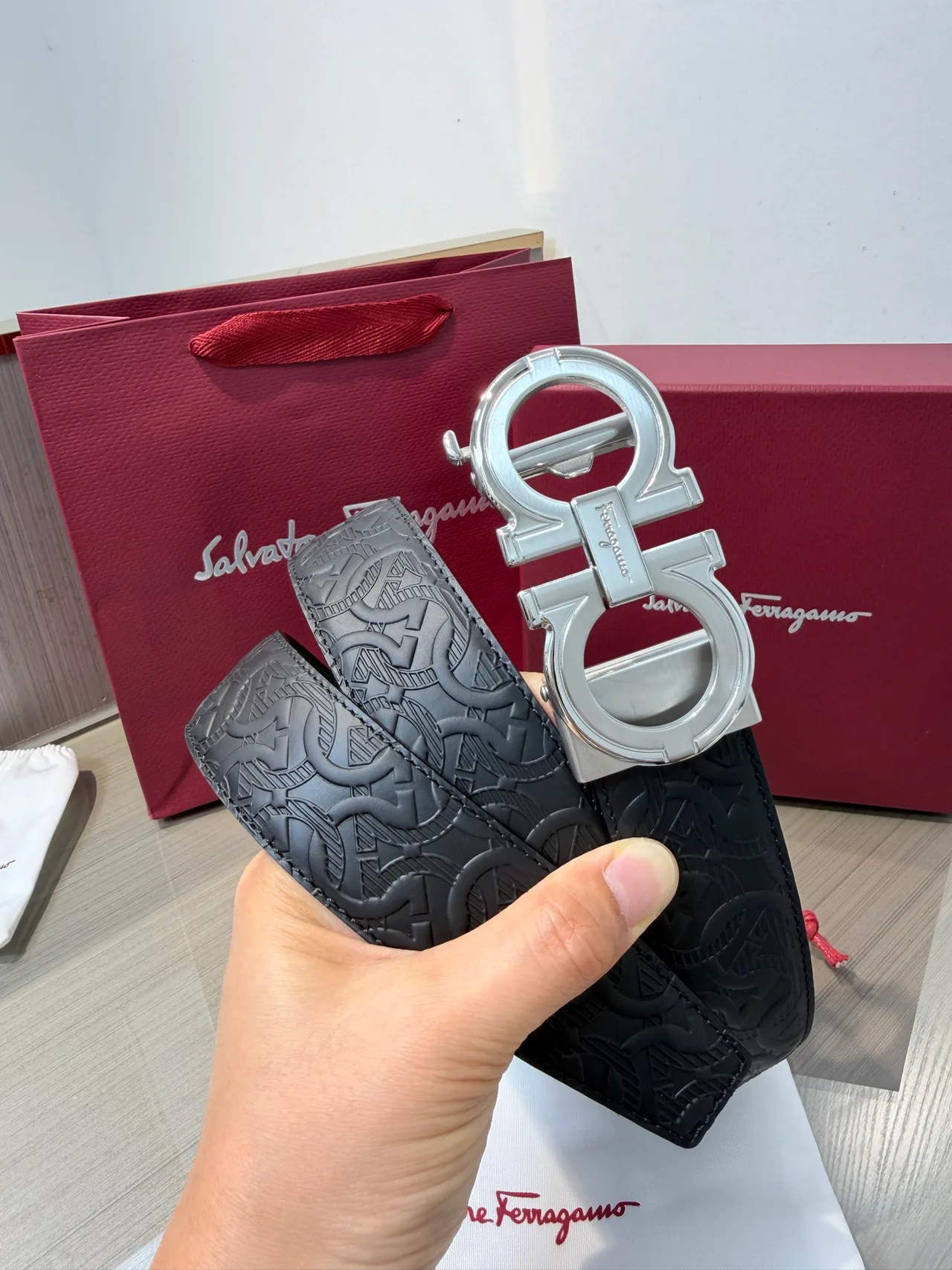 Ferragamo Belt in Black · view 4