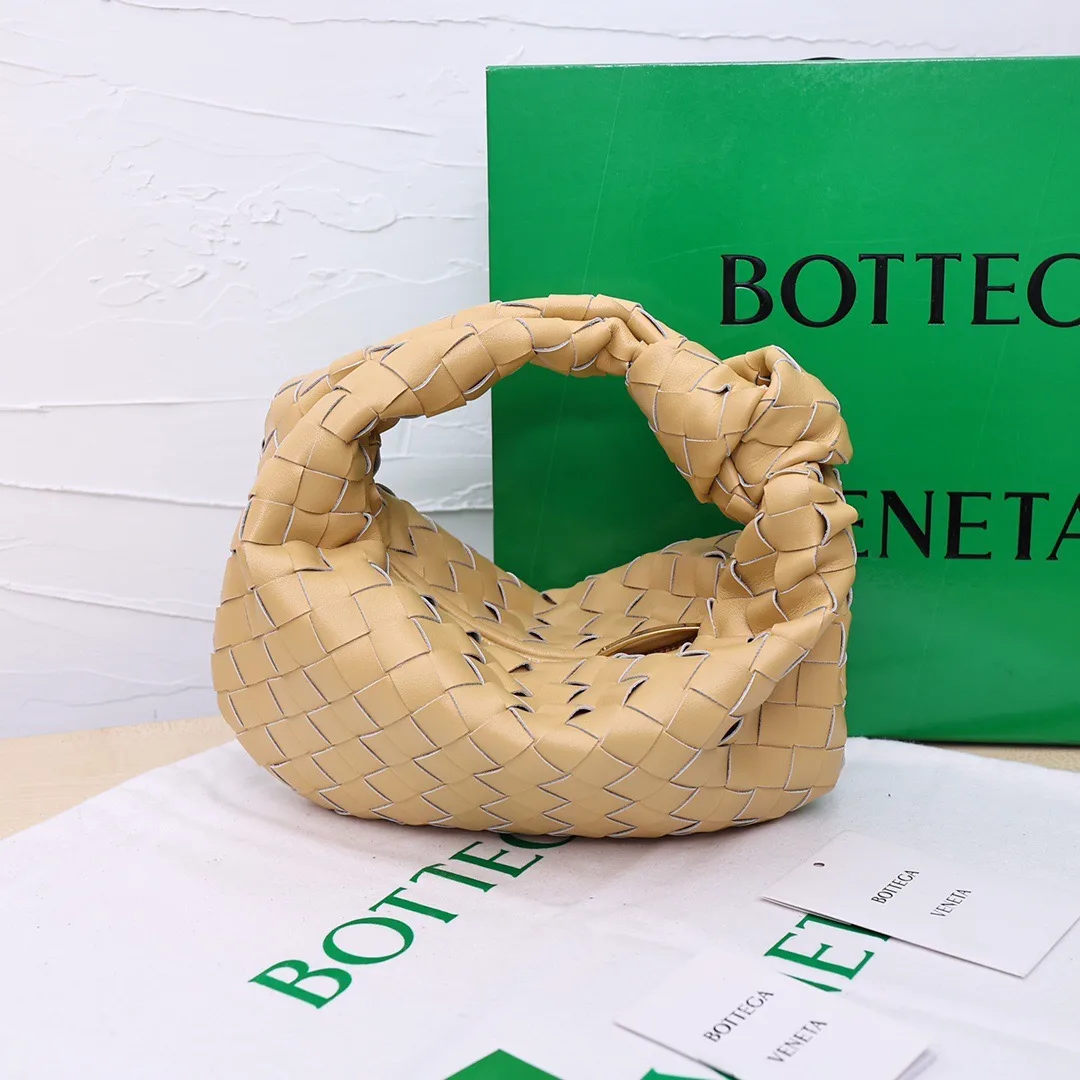 Bottega Veneta Sheepskin Woven Hobo Bag in Tan · view 3