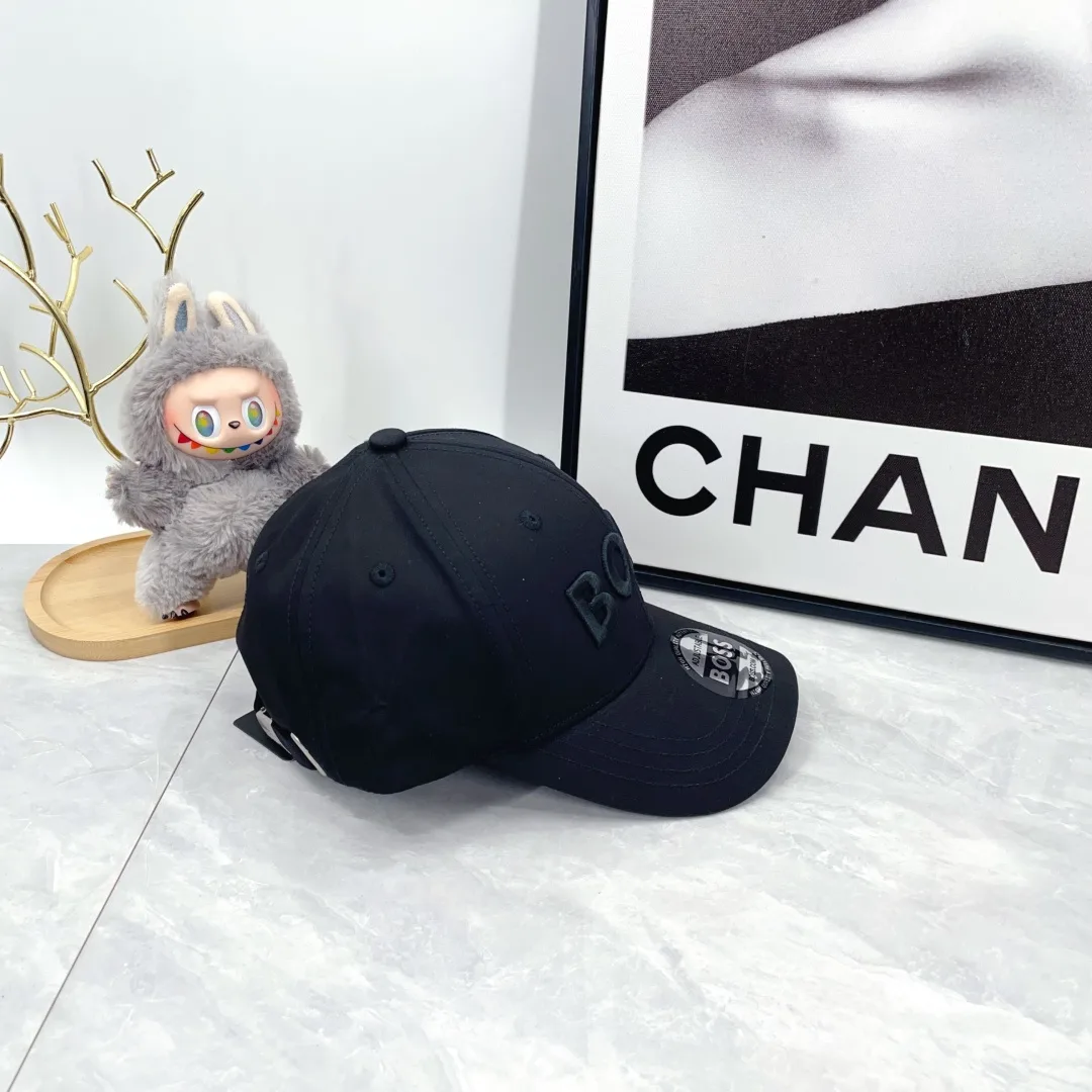 Boss Embroidered Baseball Cap in Black · view 6