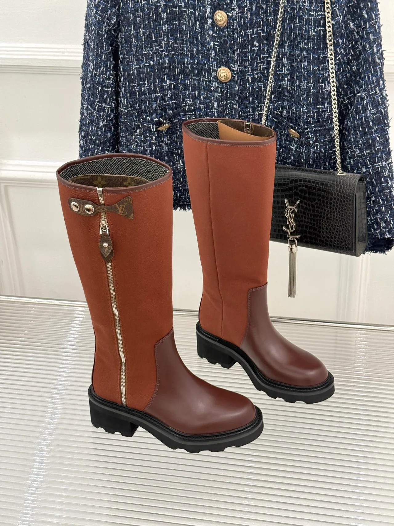 Louis Vuitton Ankle Boots in Brown · view 3