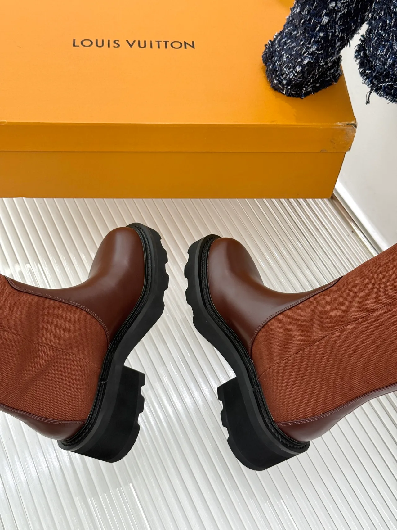 Louis Vuitton Ankle Boots in Brown · view 8