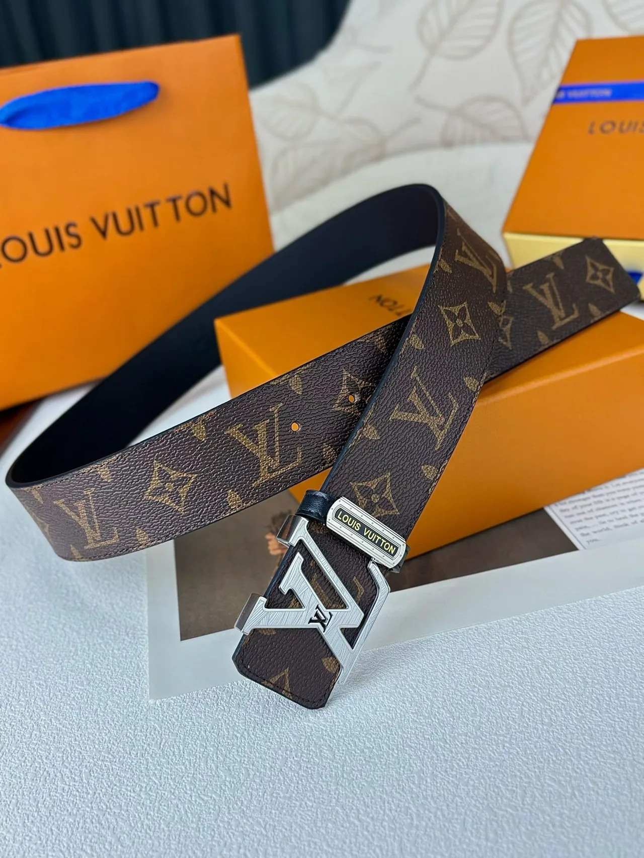 Louis Vuitton Reversible Monogram Belt in Brown · view 2