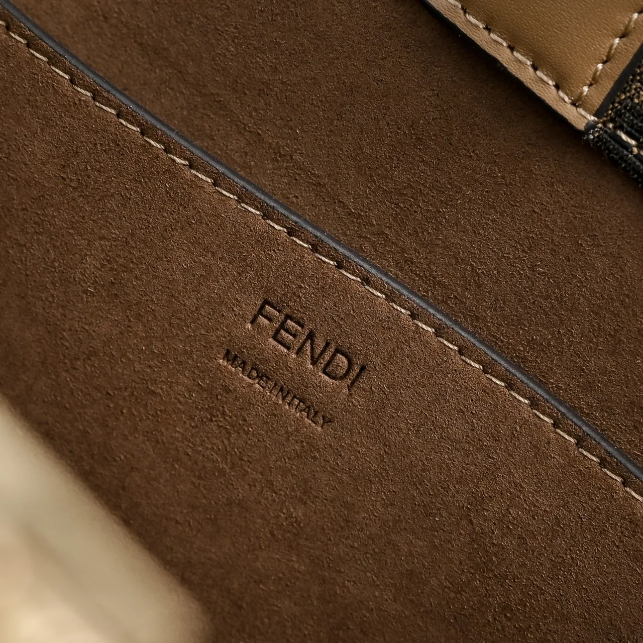 Fendi FF Monogram Logo-Letter Top-Handle Tote in Brown · view 7