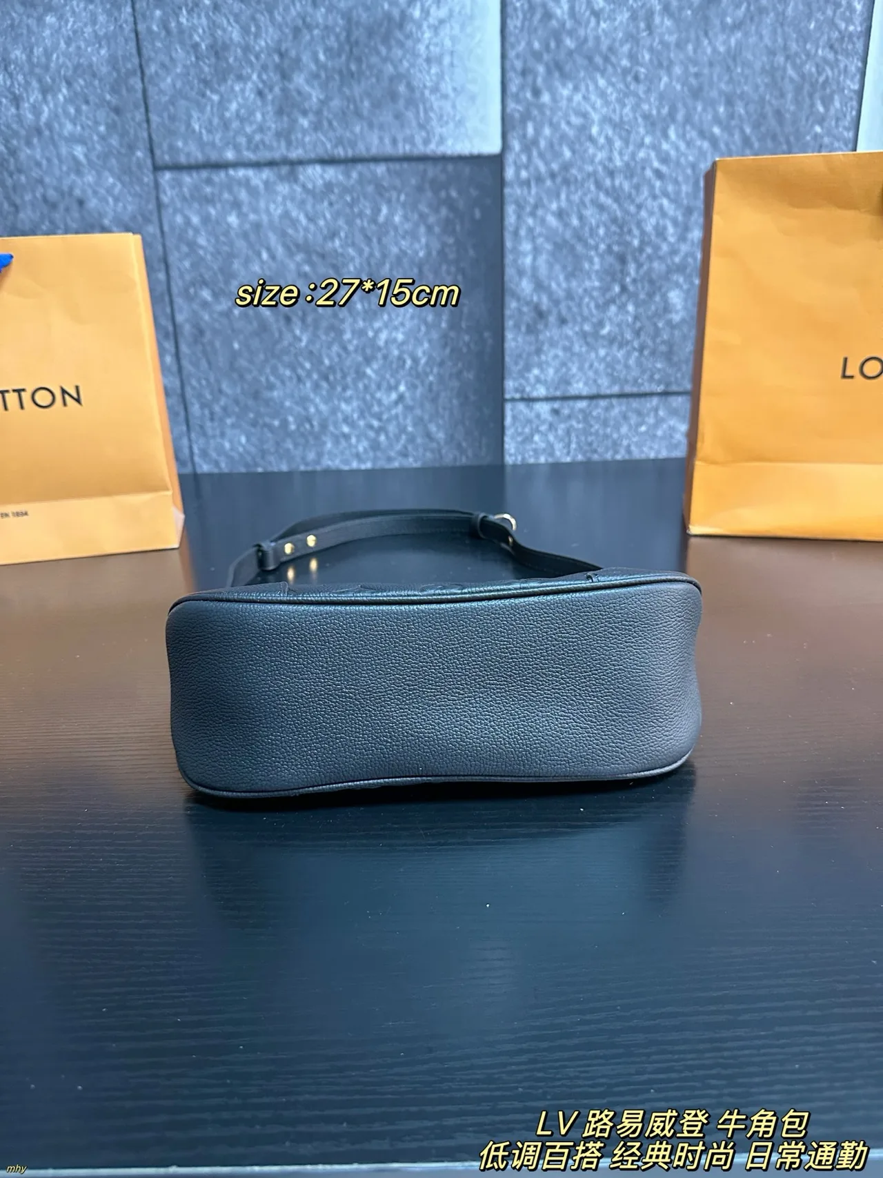 Louis Vuitton Cowhide Boulogne Shoulder Bag in Black · view 5