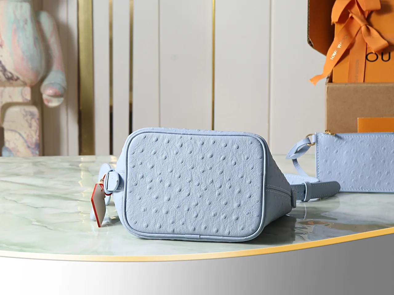 Louis Vuitton Canvas Glossy All In BB Bag in Blue · view 4