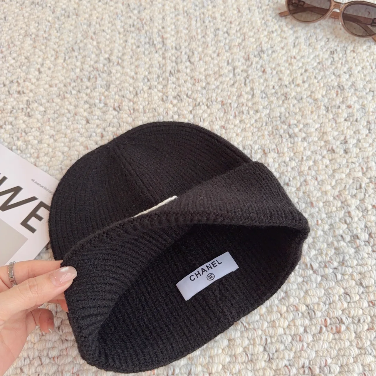 Chanel Beanie in Black · view 7
