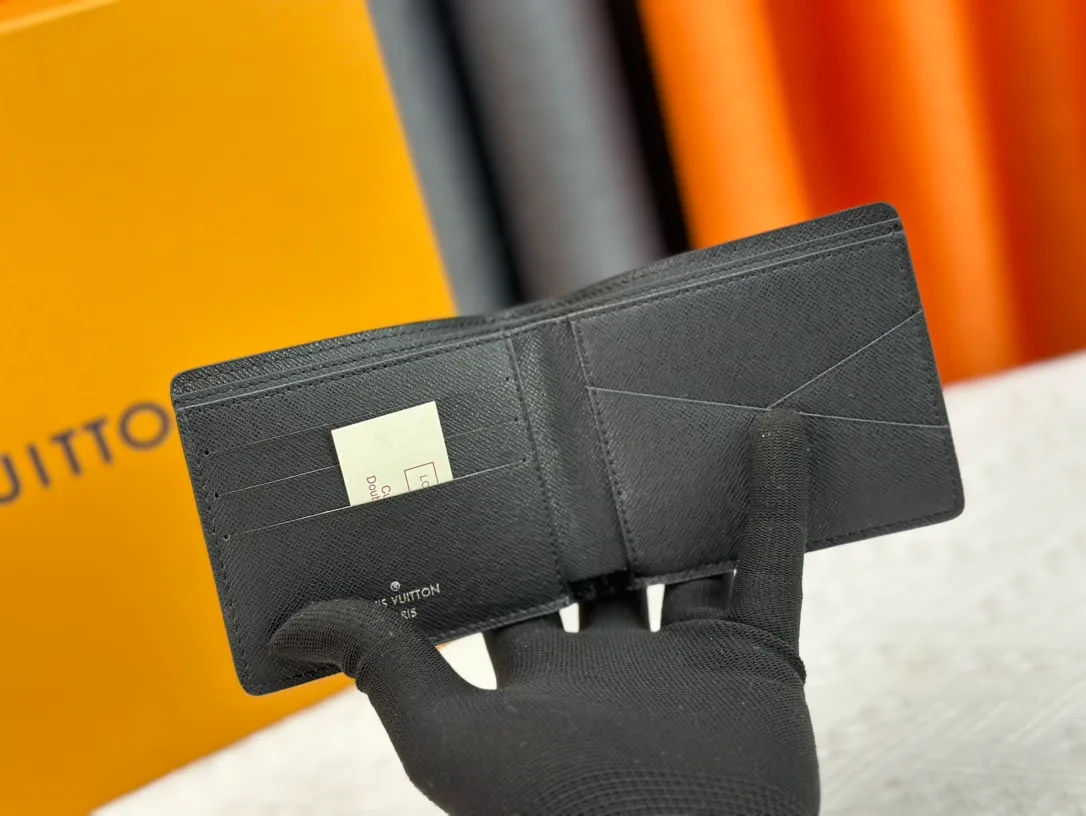 Louis Vuitton Canvas Monogram Wallet in Black · view 6