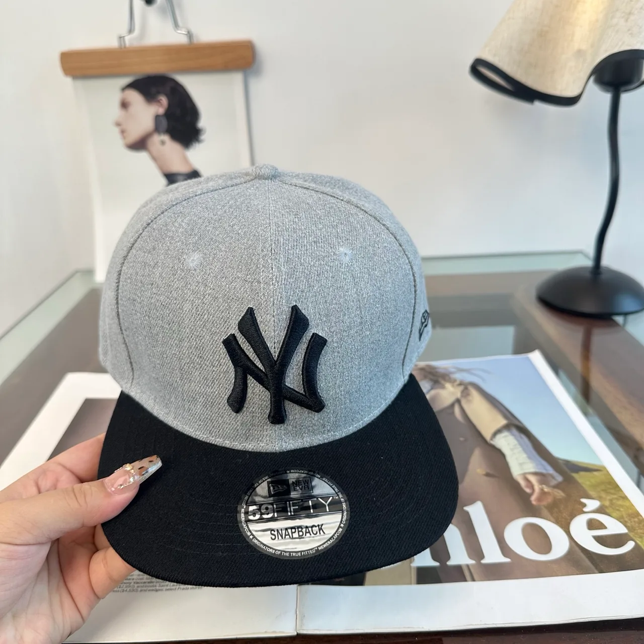 New Era Baseball Cap in Grey · view 4