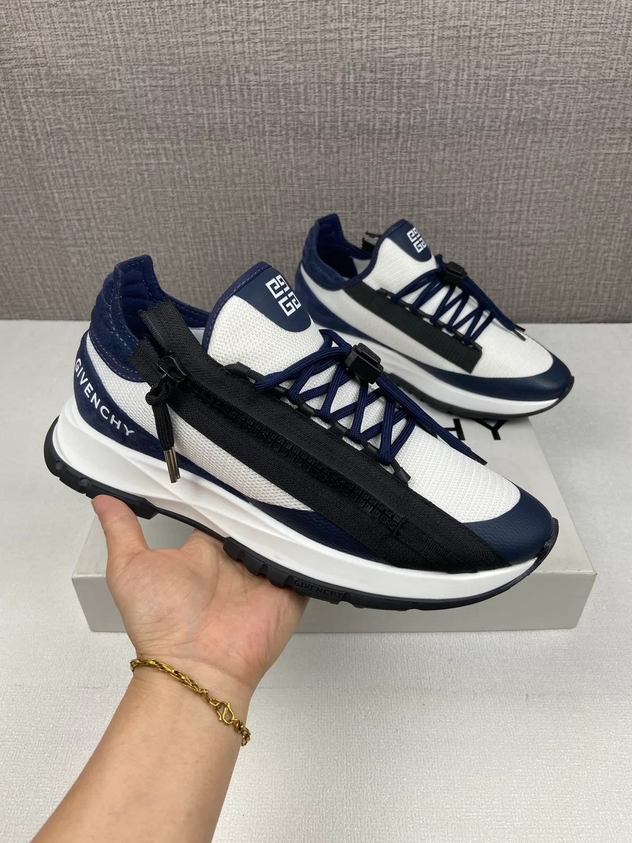 Givenchy Lace-Up Sneakers in White · view 1