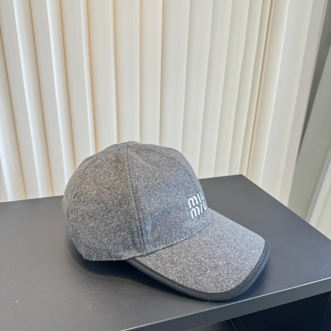 Miu Miu Baseball Cap in Grey · view 4