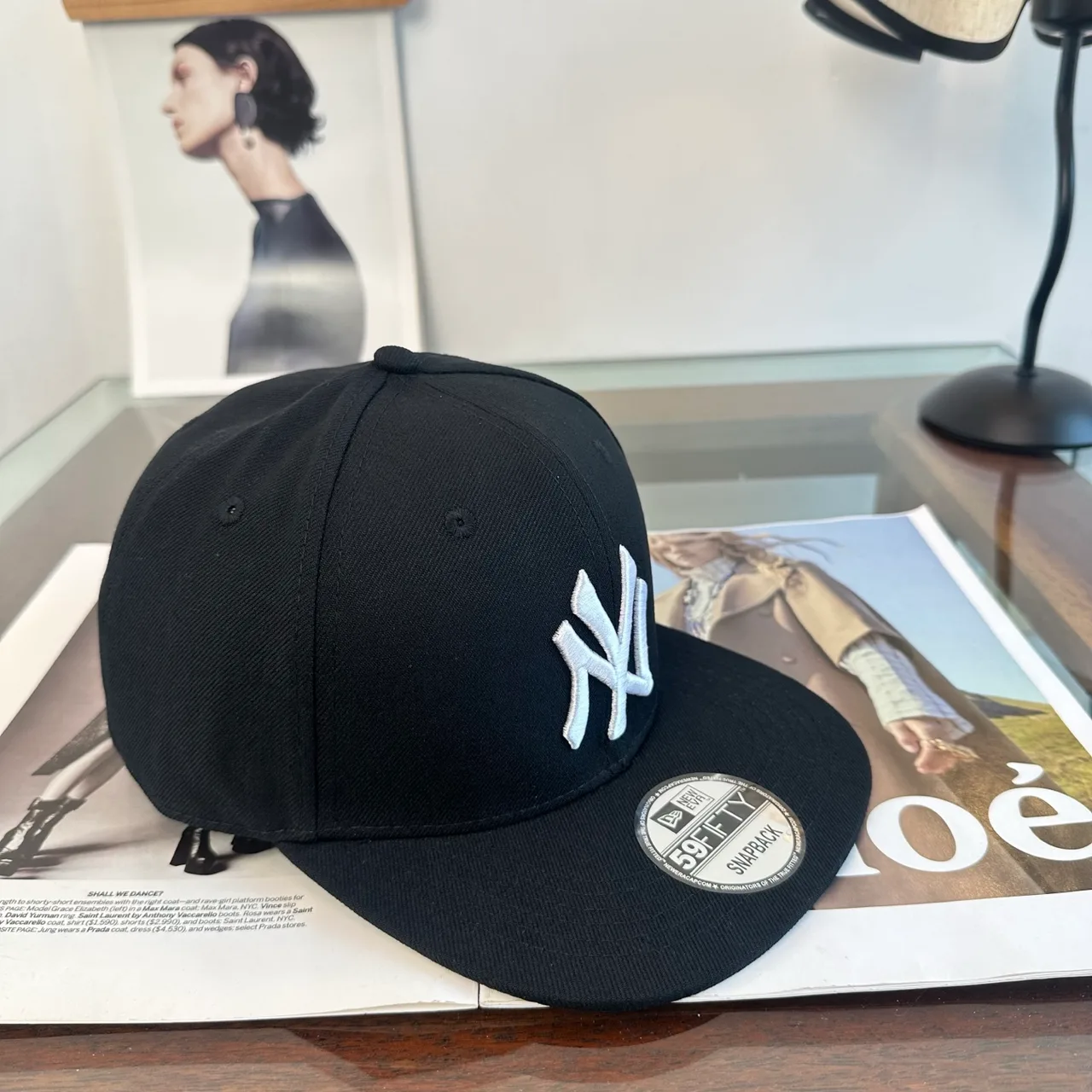 New Era NY Cap in Black & Grey & Green & Red · view 3