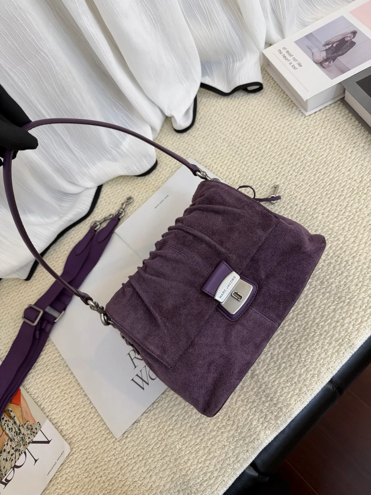 Marc Jacobs Cowhide Clutch in Purple · view 4
