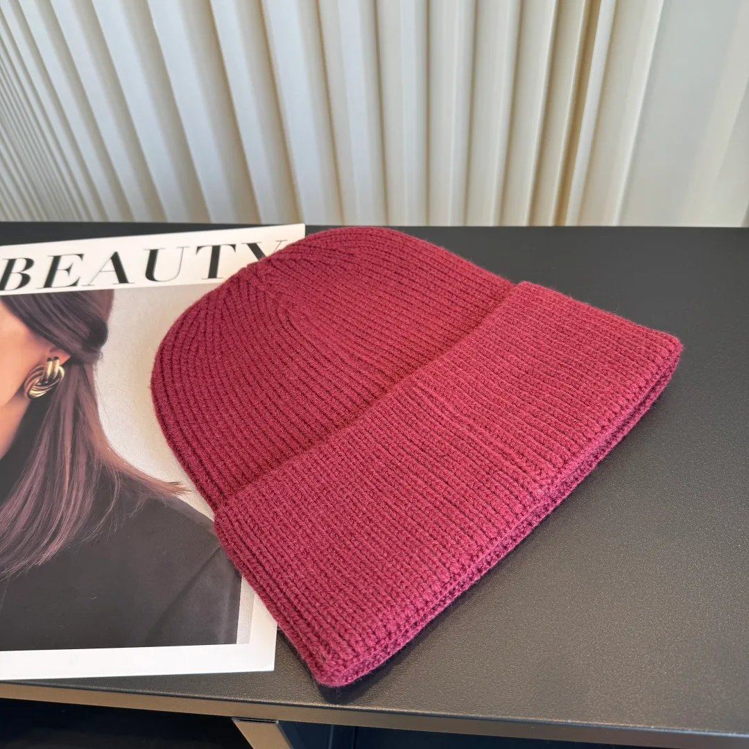 Balenciaga Beanie in Burgundy · view 6