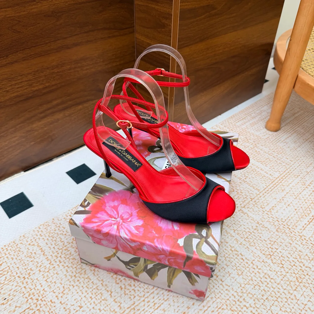 Dolce & Gabbana Heeled Sandals in Red · view 2